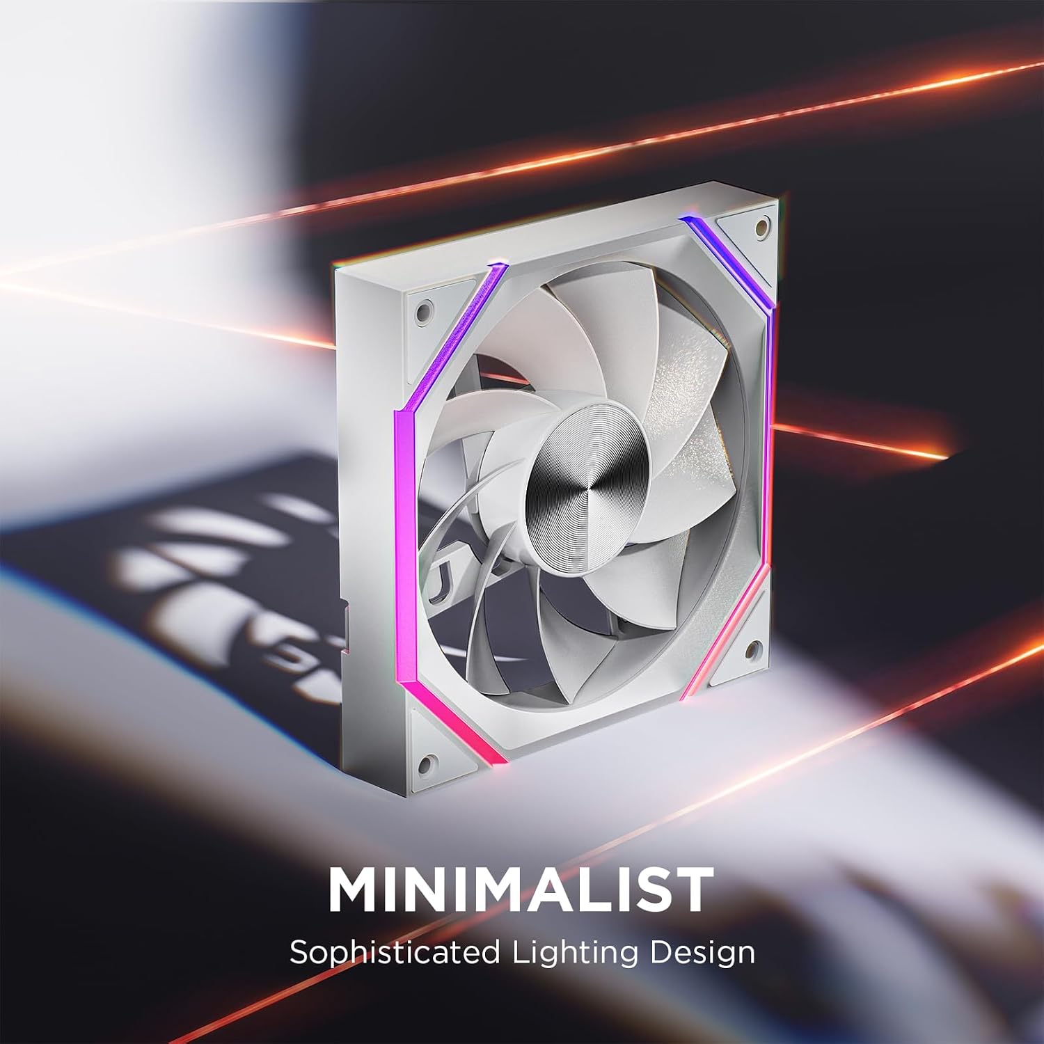 Asiahorse Nyota A14 140mm PC Case Fan – High-Efficiency Cooling, Customizable ARGB Lighting, Adjustable 800-1800 RPM PWM Control, Ultra-Quiet <29 dB Fluid Dynamic Bearings, Stylish Aesthetic RGB Fans - Image 7