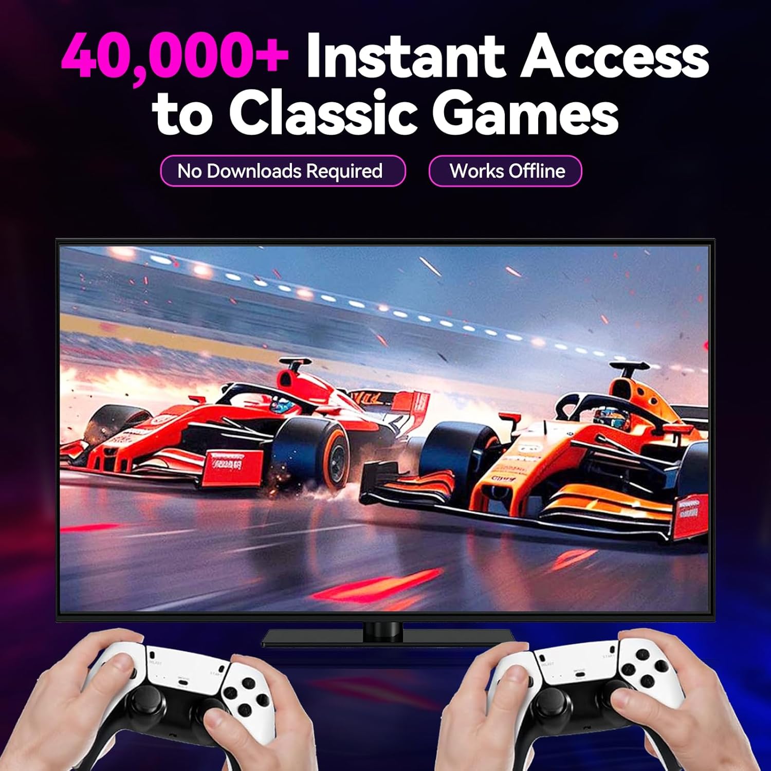 2025 Upgraded Retro Gaming Console, 4K HDMI Video Game Consoles with 40,000+ Games & 23 Emulators, Plug and Play Video Gaming Stick (128G) - Image 6