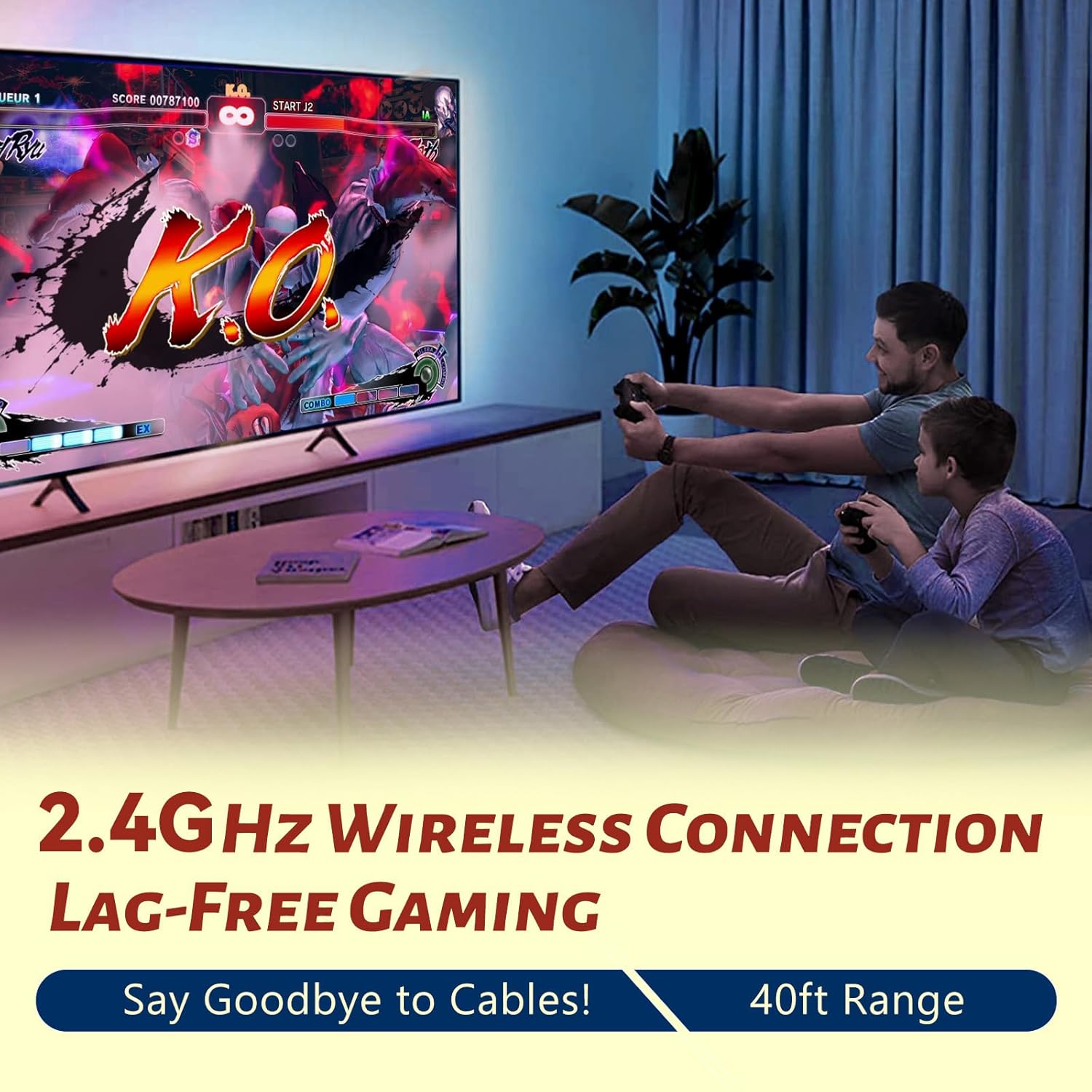 HRYYDS 2026 Retro Gaming Console Pro 4K HDMI with 40,000+ Built-in Classic Video Games - Plug & Play Game Stick for TV with 2 Wireless Controllers | 23 Emulator Support 64GB - Image 4